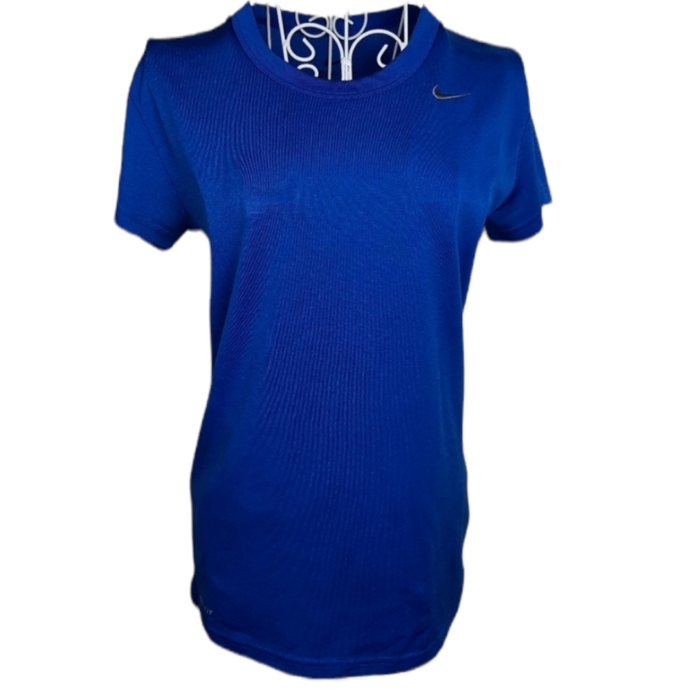 Nike Dri-Fit Blue Round Neck Tee Women's SZ S (4-6)